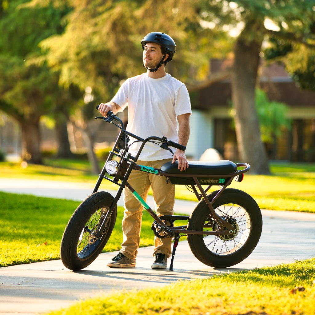 Razor Rambler 20 Electric Bike - Brown/Teal - electriibe