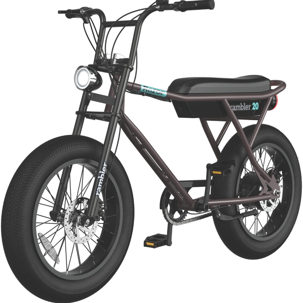 Razor Rambler 20 Electric Bike - Brown/Teal - electriibe