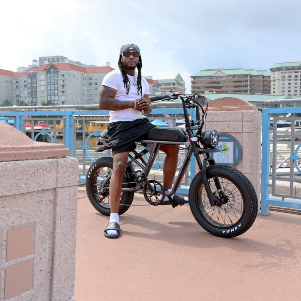 rogue cafe racer electric bike for adults dual shock - electriibe