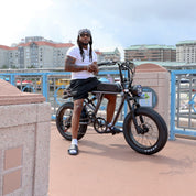 rogue cafe racer electric bike for adults dual shock - electriibe