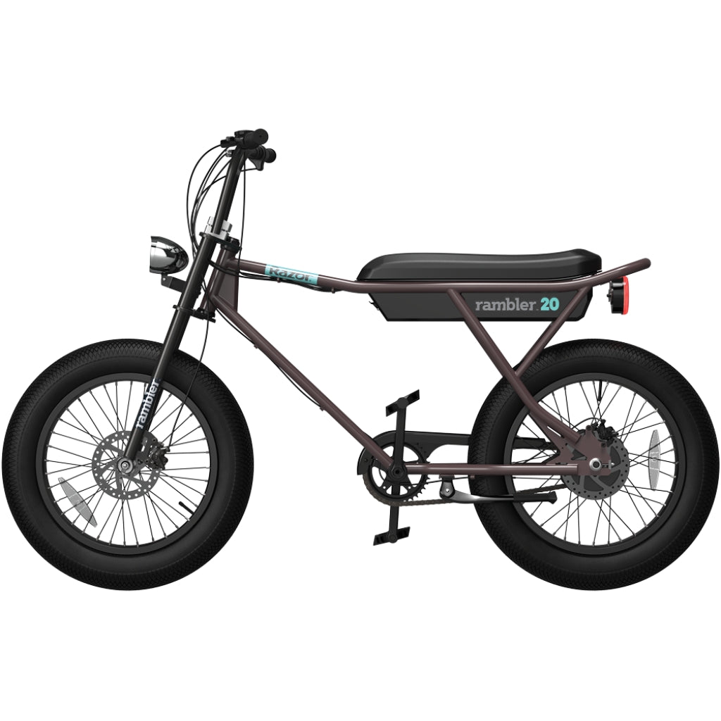 Razor Rambler 20 Electric Bike - Brown/Teal - electriibe