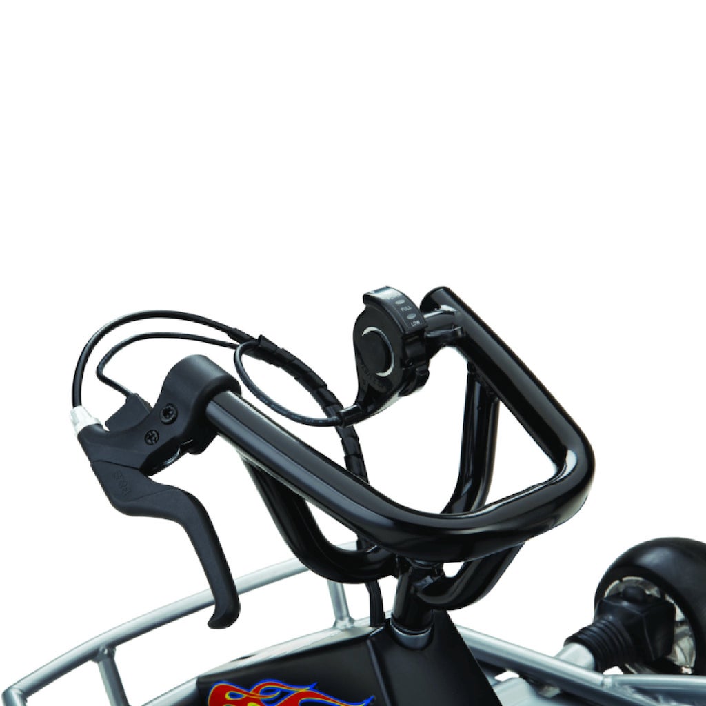 razor ground force electric go kart with riser handlebars