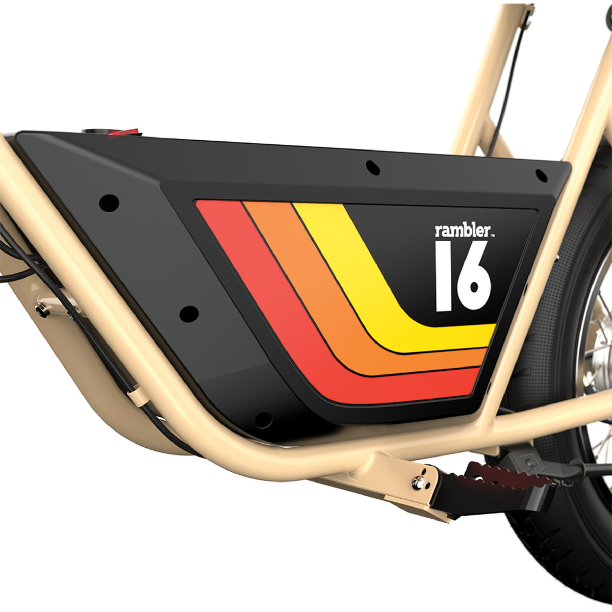 Razor Rambler 16 Electric Bike Tan/Red electriibe