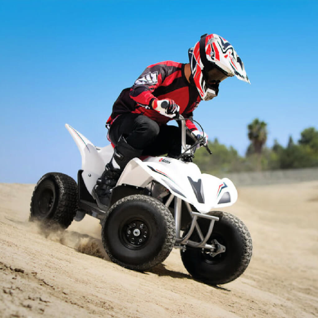 electric dirt bikes, quads, and dune buggys