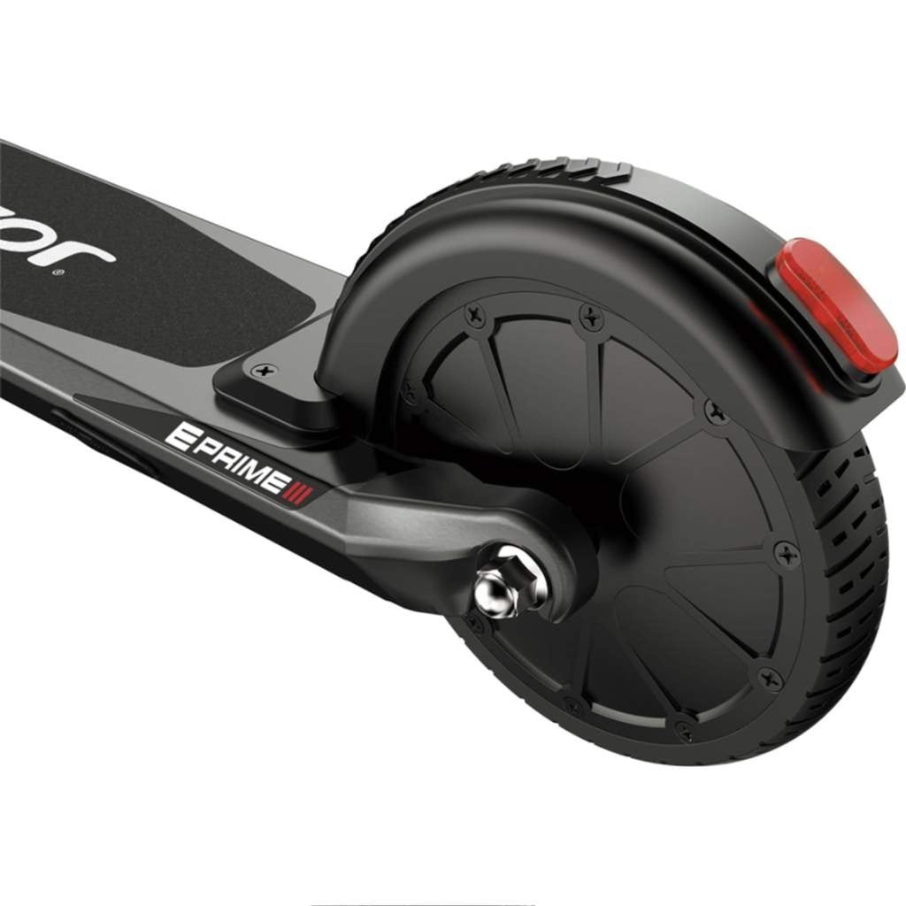 razor e prime III brake-activated taillight and reflective decals