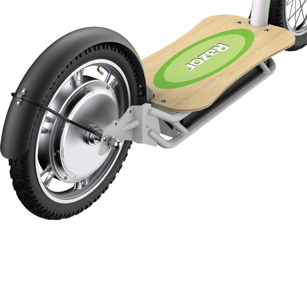 razor ecosmart sup electric standup scooter with bamboo deck