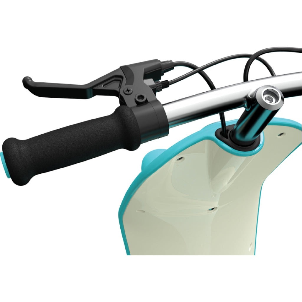 razor pocket mod petite electric ride with hand operated brake