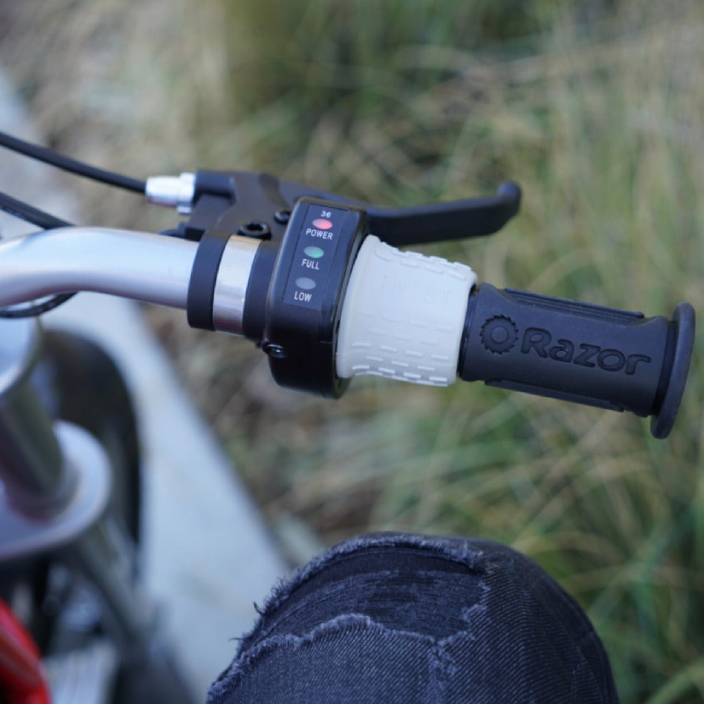 Razor RSF650 electric bike with twist grip throttle