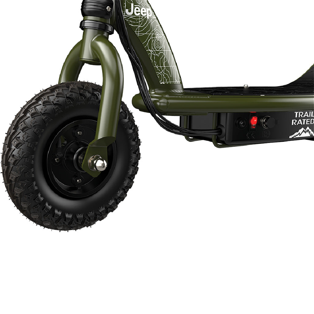 razor jeep rx200 electric scooter pneumatic tires
